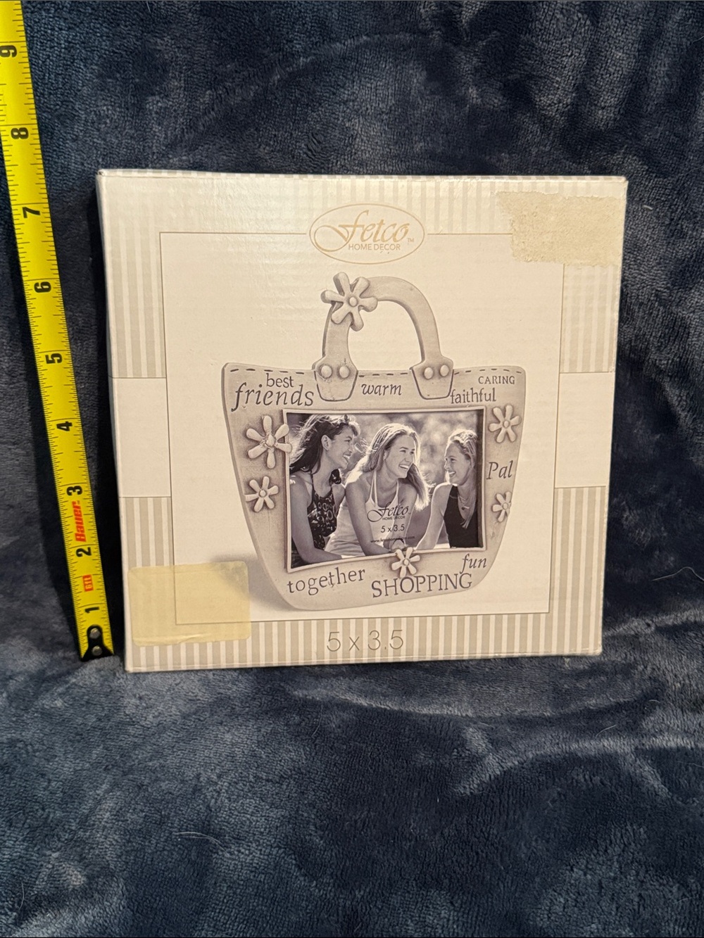 Fetco Home Décor Floral Handbag Picture Frame - Cream